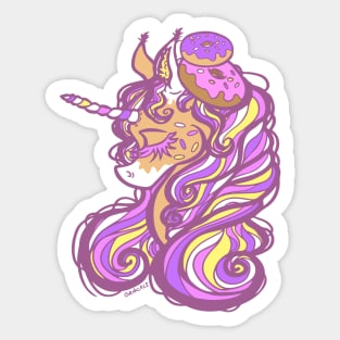 Doughnut Unicorn Sticker